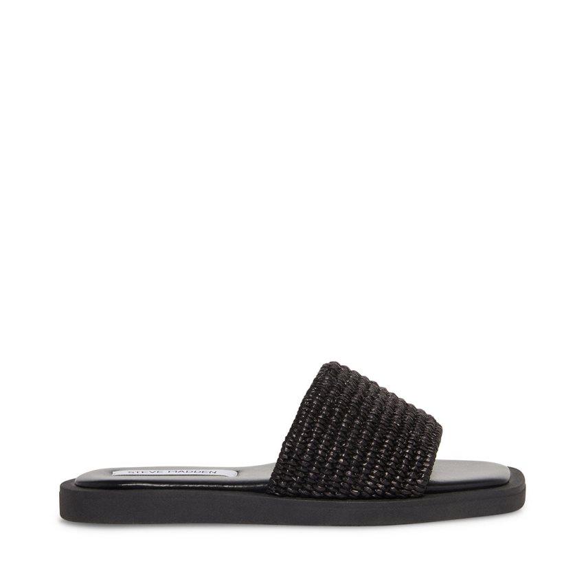 Sandalias de Diapositivas Steve Madden Leigh Mujer Negras | ES TF18E0